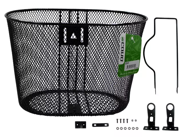 Framkorg CAVO 24" fastmonterad, svart - Varukorgar - 48-705 - 1