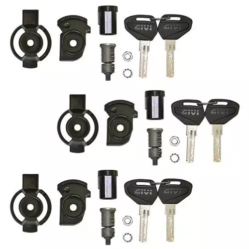 Security Lock key set for 5 cases, including bush - MC Väskor tillbehör - 322-SL105 - 1