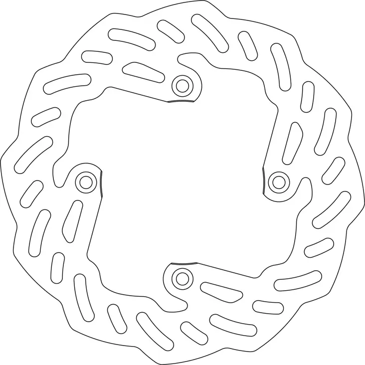 GOLDFREN Bromsskiva Bak YZ80/85 93-15 - Motocross bromsskivor - 46-13-9185 - 1