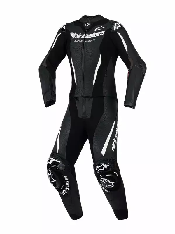 Tvådelat skinnställ Alpinestars GP Force V2, svart/vit/röd - MC skinnställ - D528975 - 1