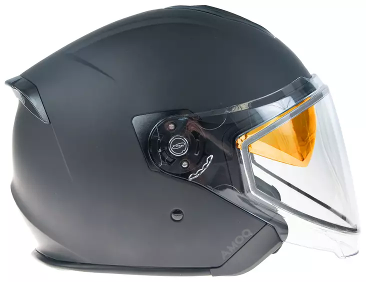 AMOQ Cluster kypärä tuplavisiirillä Blackout - Snöskoterhjälmar - 645-25160305 - 1