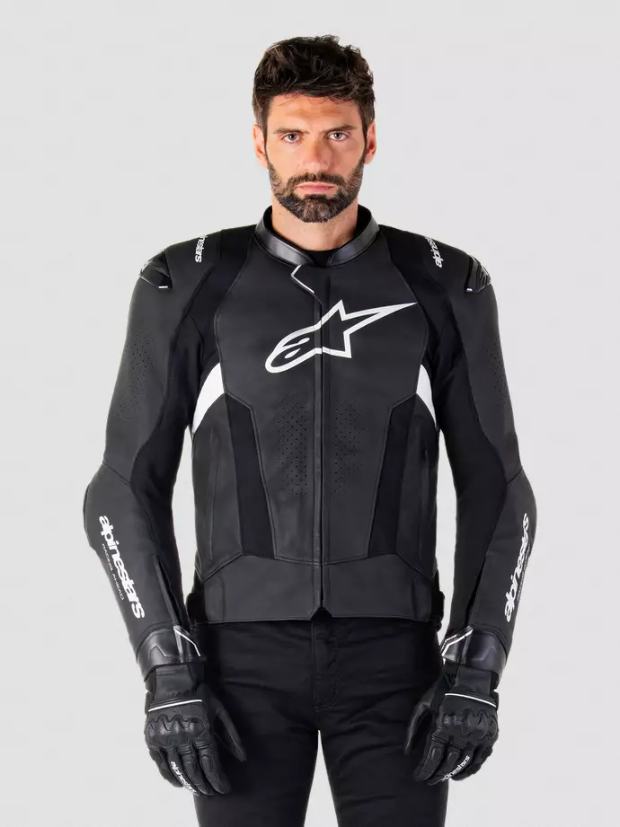 MP- nahkatakki Alpinestars Missile v3, musta/valkoinen
- MC skinnjackor - D496885 - 1