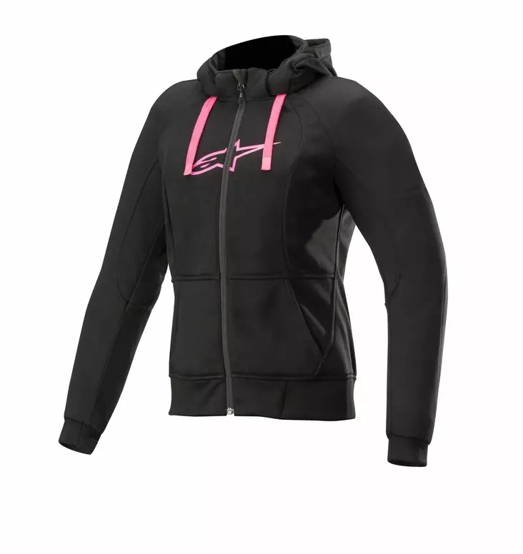 MC huvtröja Alpinestars Chrome för kvinnor, svart/rosa - MC jackor - D279855 - 1