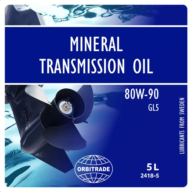 Orbitrade, Gear oil mineral 80W-90 5L - Marin oljor - 117-6-2418-5 - 1