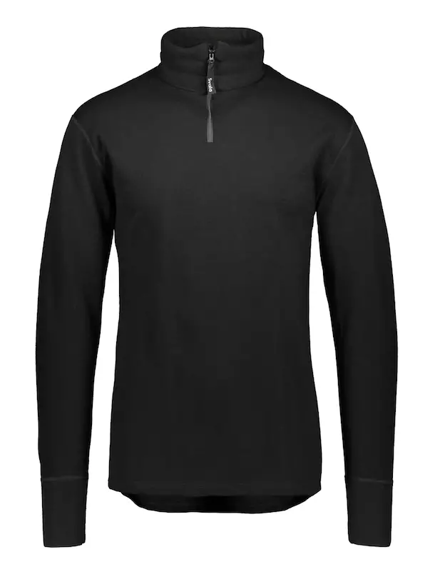 Skjorta Svala Merino Zip-Neck, svart - Underställ - 580-1905 - 1