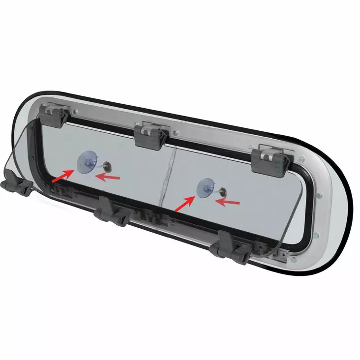 Mörkläggande myggnät till stor portlight - Myggnät - 125-1335 - 1