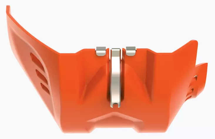 Polisport Fortress SXF/FC250/350(16>)450(19>)EXCF250/350(17>)450(20>) Orange - Motocross hasplåt - 179-8468900005 - 1