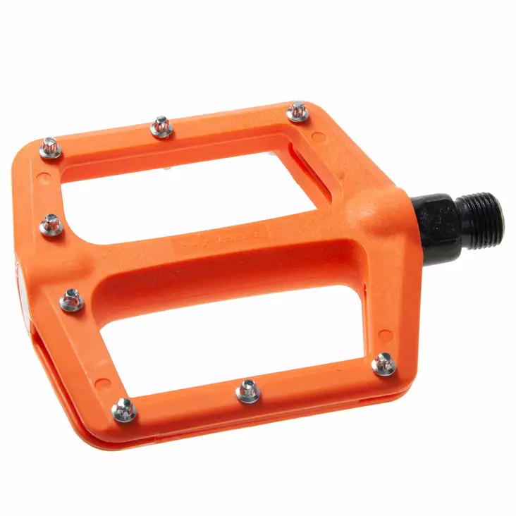 Pedal 9/16" Cavo MTB/BMX, polyamid, orange, utbytbara dubbar - MTB pedaler - 47-145 - 1
