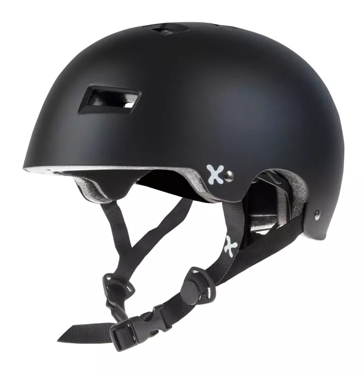 Cykelhjälm GTX BMX, 54-58 cm, glänsande svart, med justeringsband - Cykelhjälmar - 93115 - 1