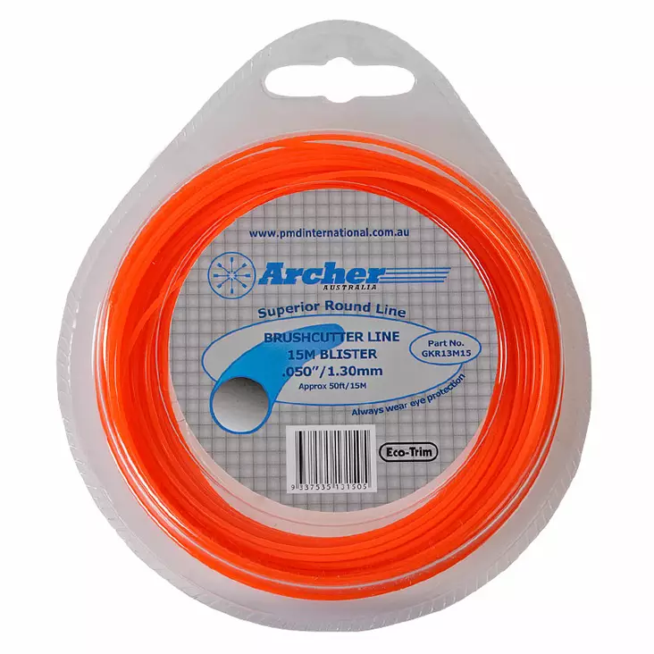 Trimmerlina ARCHER: Eco-Trim 1,3mm/ 15m, rund - Delar till trimmers - 446-GKR13M15 - 1
