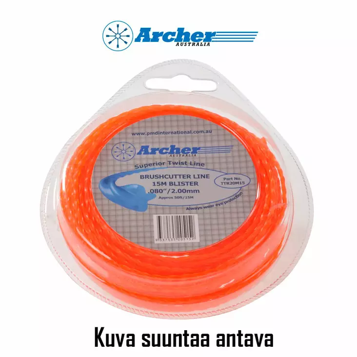 Trimmerlina ARCHER: Twin Stop 3,0 mm 26m, vriden - Delar till trimmers - 446-TTR30P05 - 1