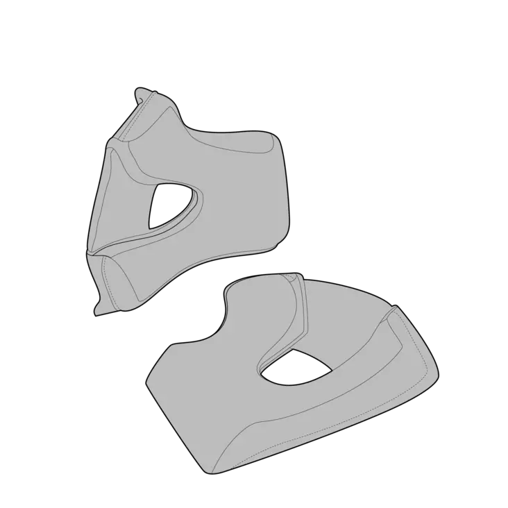 Simpson Darksome Kindkuddar - Hjälm reservdelar - 638-102125 - 1