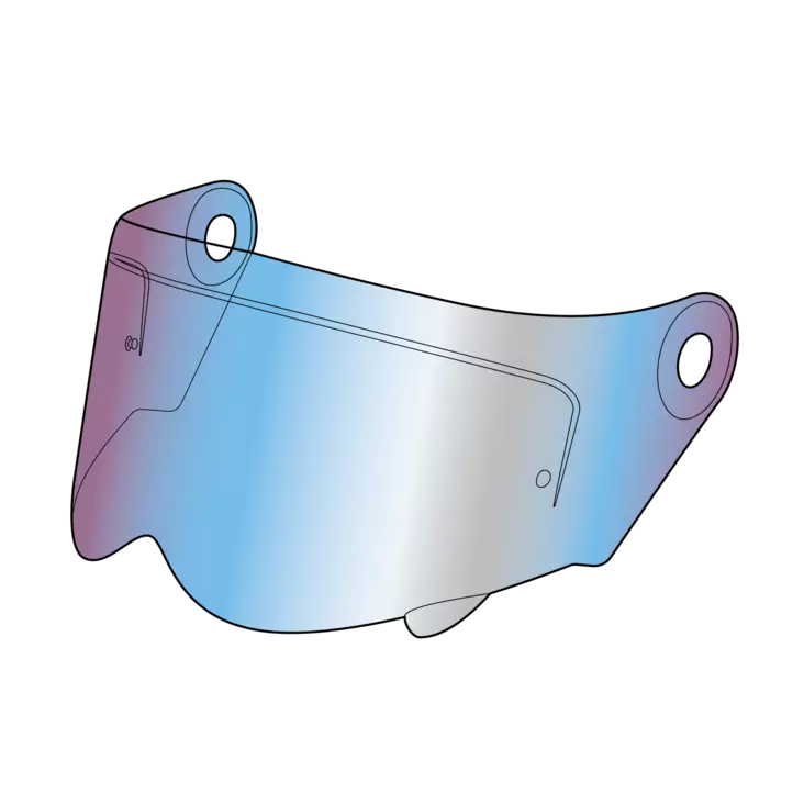 Simpson Darksome visir Iridium - Visir - 638-102115 - 1