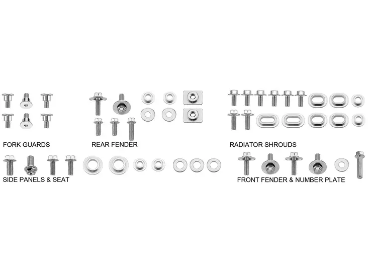 Psychic Body Panel Hardware Pack Yamaha - MC Skruvar och muttrar - 395-12155 - 1