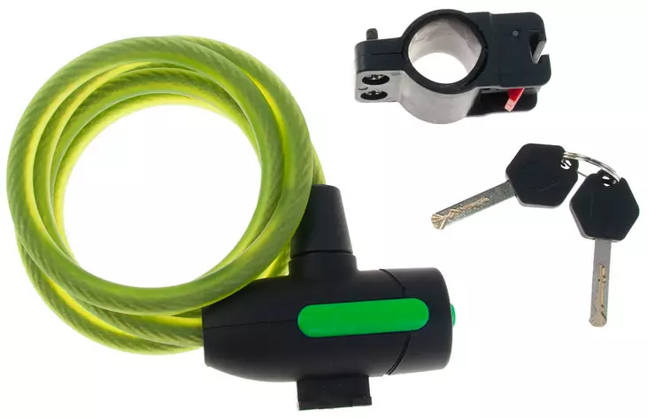 Spirallås CAVO 10/150 cm matt lime - Lås och delar - 45-105 - 1