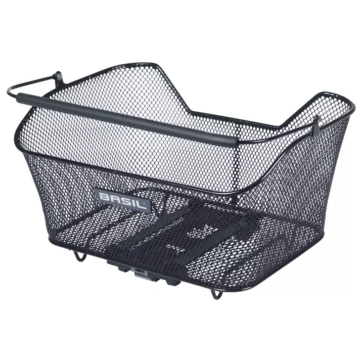 Bakre korg BASIL Base MIK med pakethållarfäste, svart - Varukorgar - 11365 - 1