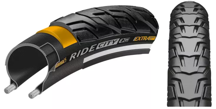 Däck CONTINENTAL 28" Ride City reflex 42-622, svart - Ytterdäck - 0101555 - 1