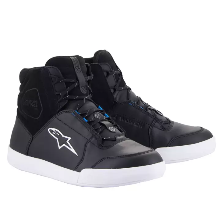 Vattentäta MC-Skor Alpinestars Chrome, svart/vit/blå - MC stövlar och skor - D439565 - 1