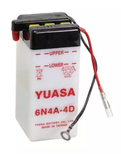 YUASA batteri 6N4A-4D (DC) Exkl syra - Yuasan batteri - 14-005 - 1