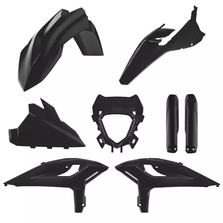 Polisport plastkit Beta RR + X-PRO 2T/4T 25-.., Svart - Motocross plastsats - 178-91596 - 1