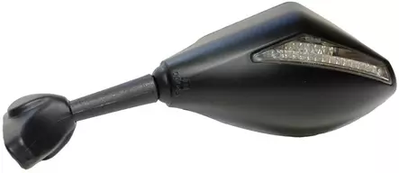 Hyper Silver Backspegel par för kåpa med ledblinkers - MC Speglar - 30-3046 - 1