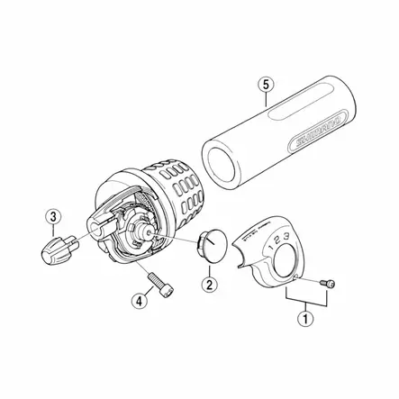 Växelkåpa SHIMANO Nexus 3-vxl SL-3S35 - Växelspakar - 66766 - 2