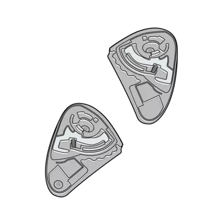 Simpson Venom Visor Fitting Kit - Hjälm reservdelar - 638-102106 - 1