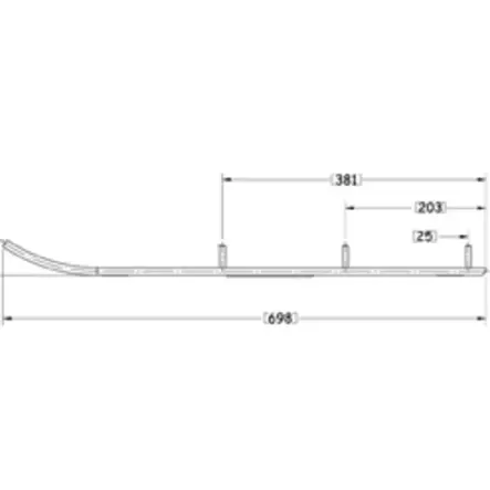 Sno-X Defender Styrstål Polaris - Snöskoter styrskenor - 881-0246 - 1