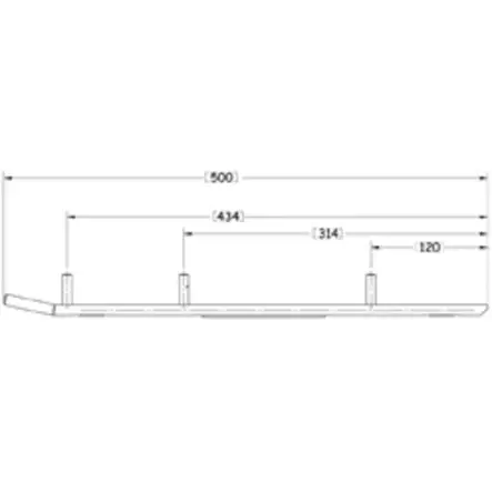Sno-X Defender Styrstål Ski-Doo - Snöskoter styrskenor - 881-0426 - 1