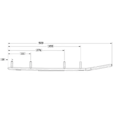 Ohjausrauta - Snöskoter styrskenor - 881-0616 - 1