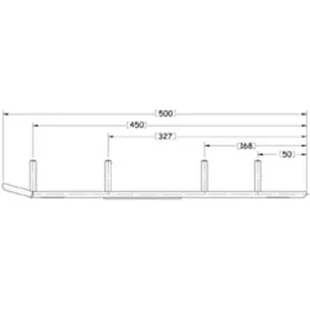 Sno-X Ripper Four Styrstål 4" Hårdmetall Yamaha - Snöskoter styrskenor - 881-4636 - 1
