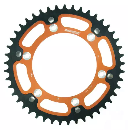 Supersprox Stealth Rear sprocket Orange - MC Bakdrev - 272-990-RST-45-6 - 2