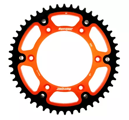 Supersprox Stealth Rear sprocket Orange - MC Bakdrev - 272-990-RST-48-6 - 2