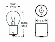 Glödlampa 12v 18w Ba 15s - MC Glödlampor - 12-71646 - 1