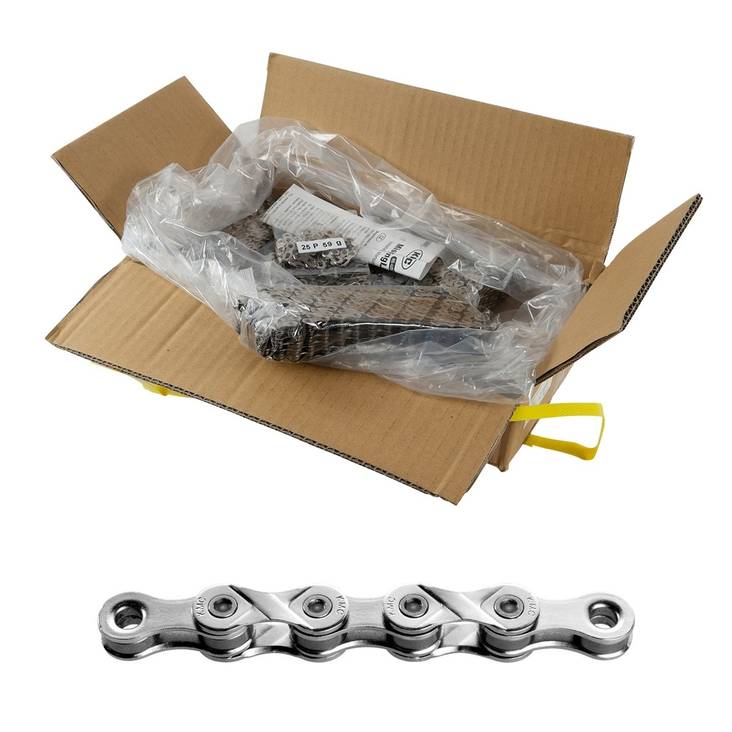 Kedja 6/7/8-v KMC X8 silver/grå, 3/32 ", 25 st/Bulk - Bulkkedjor och -hållare - WPX8NG116 - 2