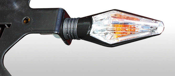 Chaft Sliver indicators, black - MC Blinkers - IN666 - 1