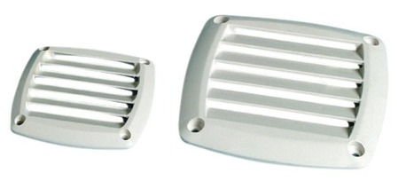 Galler svart ABS 85x85 mm - Ventilgaller - M53-273-26 - 2