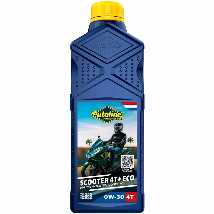 Putoline Scooter 4T+ ECO 0W-30 Motorolja 1L - 4-T Motoroljor - 554-74216 - 1