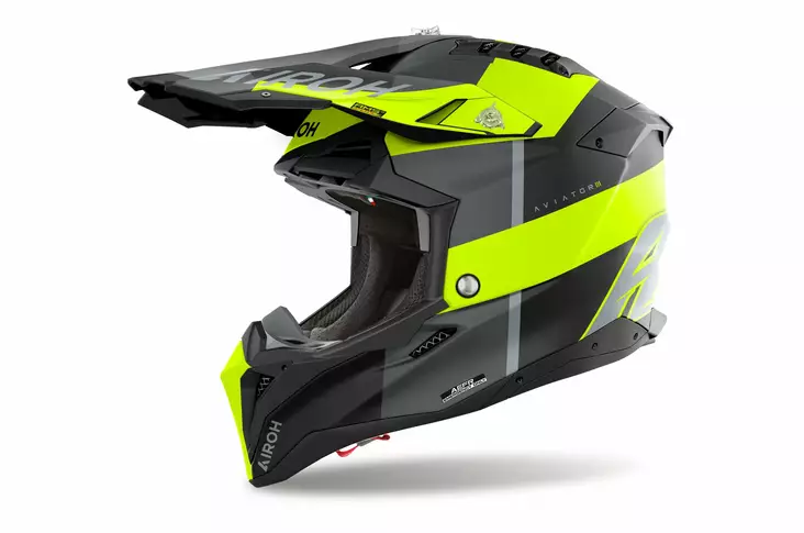 MC-hjälm Airoh Aviator 3 Monarch, matt gul - Crosshjälmar - 57-25006 - 1