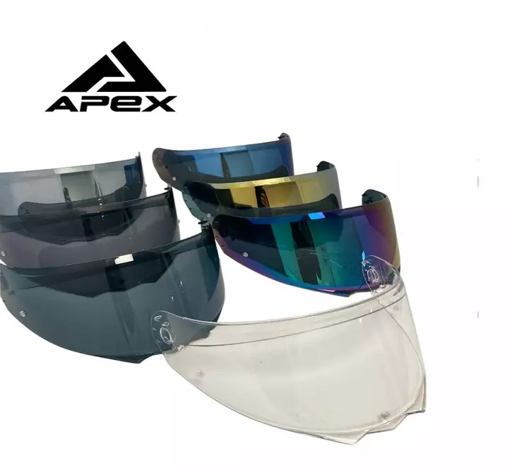 APEX FI100 guld spegelvisir – Pinlock-redo - Visir - 700-9925100-06 - 1