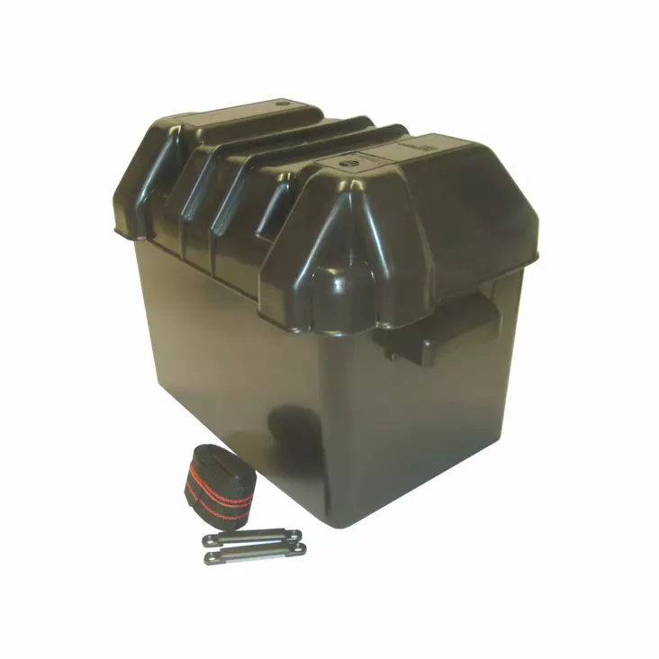Batteribox+spännband, 28x19,5x20cm - Batteritråg och anslutningsdon - 133-4-C11526 - 1