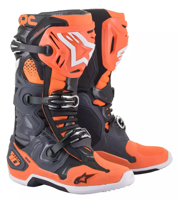 Alpinestars Stövel Tech 10 grå/orange/vit - Crosstövlar - D372216 - 1