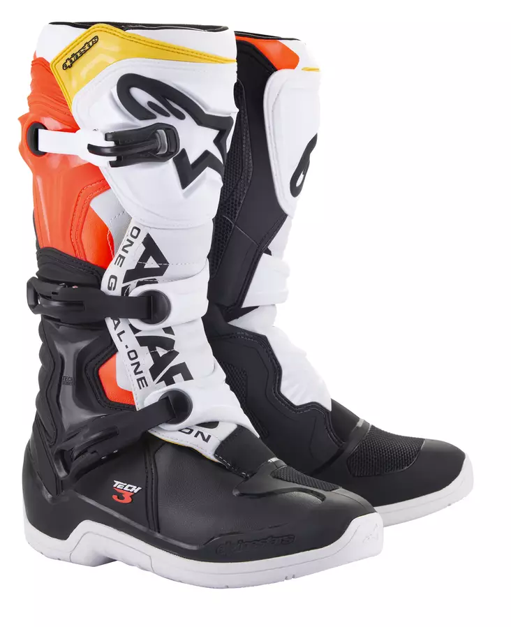 Alpinestars Stövel Tech 3 Svart/Vit/Röd Fluo - Crosstövlar - D372286 - 1
