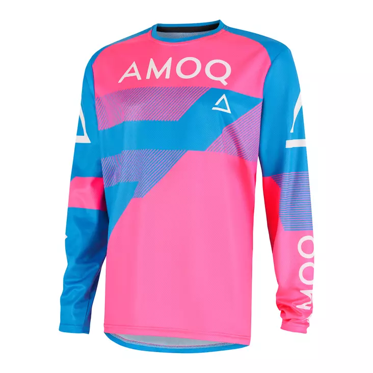 AMOQ Ascent Strive V2 Crosströja Ljusblå-Rosa - Crosshandskar - 645-24240156 - 1