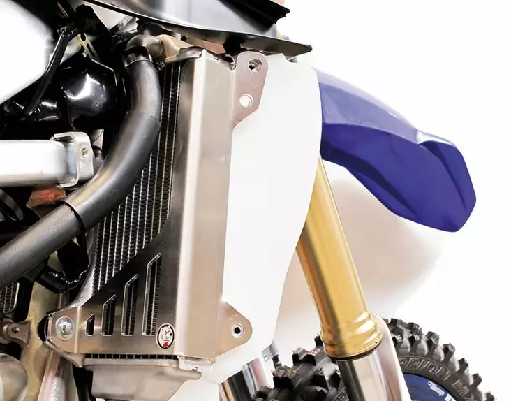 AXP Kylarskydd med blå distanser Yamaha YZ250F 19- , YZ450F 18- - Motocross kylarskydd - 397-AX1496 - 1