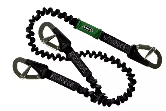 Baltic 3-hook säkerhetslina elastisk 2m (OSR) - Säkerhetsselar/linor - 128-4-0106 - 1