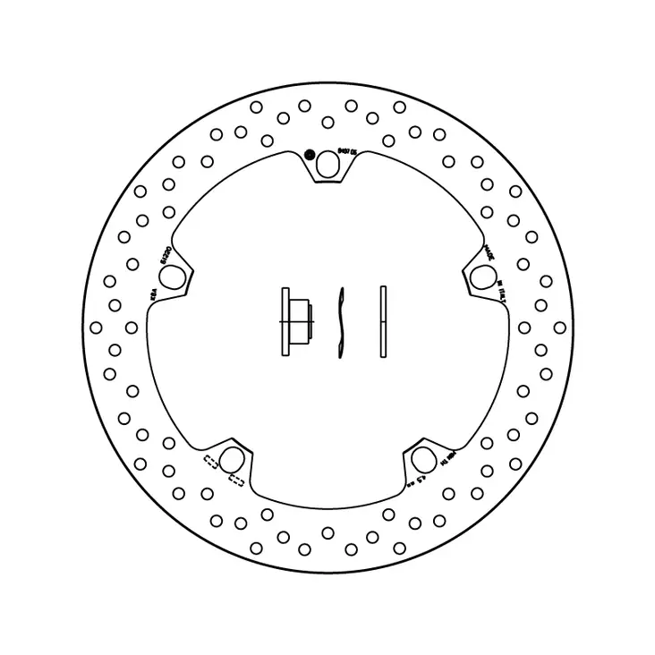 Brembo Serie Oro bromsskiva - MC Bromsskivor - 232-168B407D6 - 1