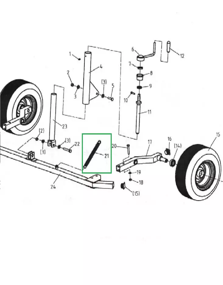 Bronco Dragfjäder till slaghack 77-12490 - ATV Arbetsmaskiner - 77-12490-26 - 1