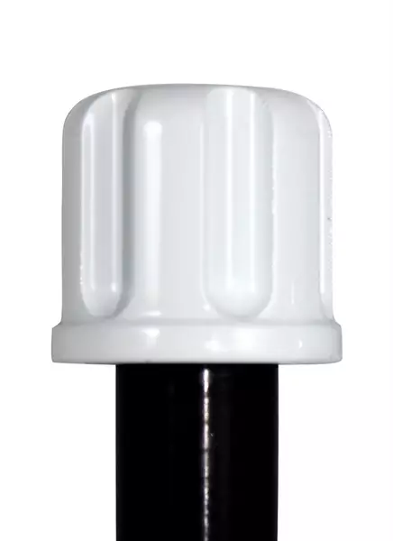 CHAFT LODGE BAR END WEIGHT 17MM, VIT - MC Styrvikt - IN446 - 1