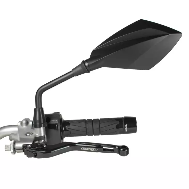 Chaft Ventura mirror, black, right - MC Speglar - IN1006 - 1